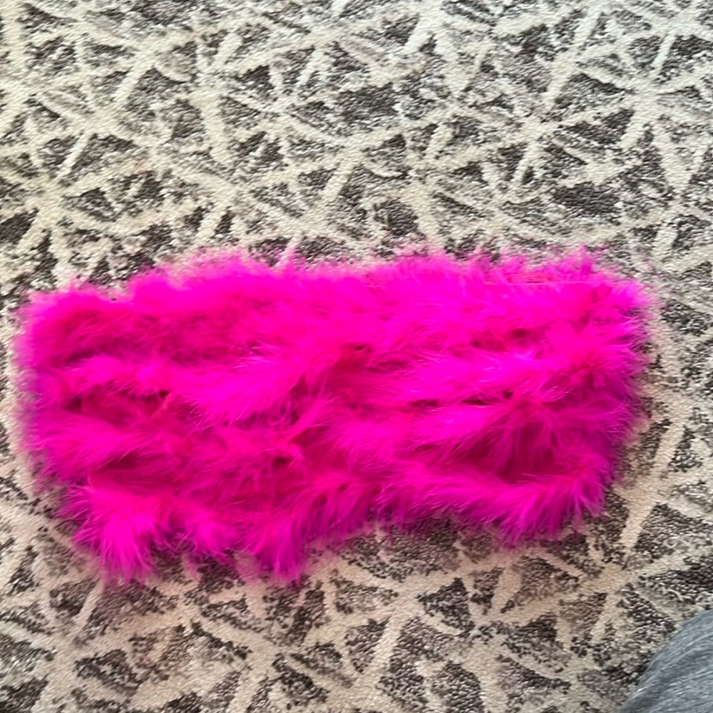 Hot Pink Feather Tube Top